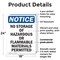 Signmission No Storage Of Hazardous Or Flammable OSHA Notice Sign, Plastic, 18in W x 24in L, 2PK OS-2PACK-NS-P-1824-V-14862 - alternate 4